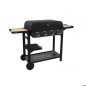 COOK'IN GARDEN Barbecue gaz FLAVO 76SC sur chariot - 4 feux - 10 kW - L 158×l 59×H 105 cm - Surface cuisson : L 76×l 40 cm -