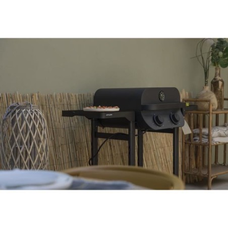 Barbecue électrique - COOK IN GARDEN - Flavo - 100% grille - Fonte émaillée - L.48,5 x l.41,5 cm - 2500 W - 5 positions