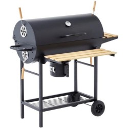 COOKING BOX Barbecue a charbon MIKE - 115x66x106 cm - 2 grilles acier