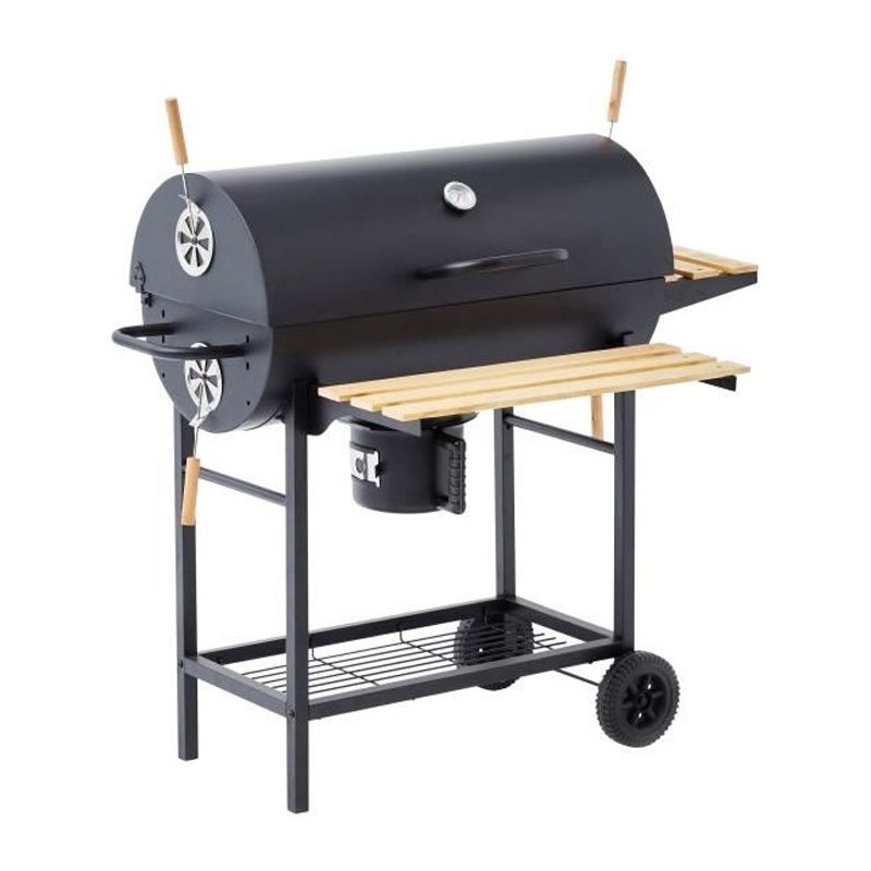 COOKING BOX Barbecue a charbon MIKE - 115x66x106 cm - 2 grilles acier COOKING BOX Barbecue a charbon MIKE - 115x66x106 cm - 2 grilles acier