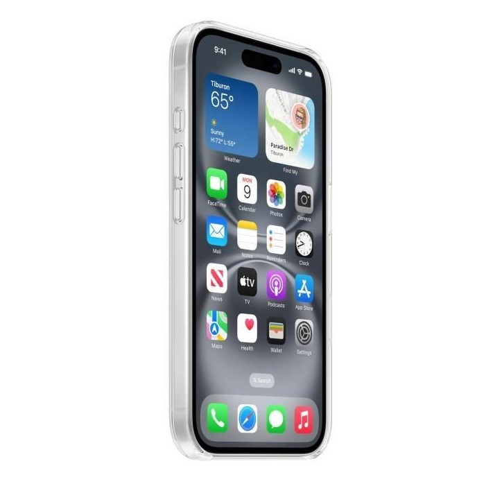 APPLE iPhone 16 - Coque transparente avec MagSafe