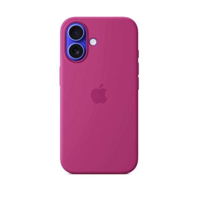 APPLE iPhone 16 - Coque en silicone avec MagSafe - Fuchsia APPLE iPhone 16 - Coque en silicone avec MagSafe - Fuchsia