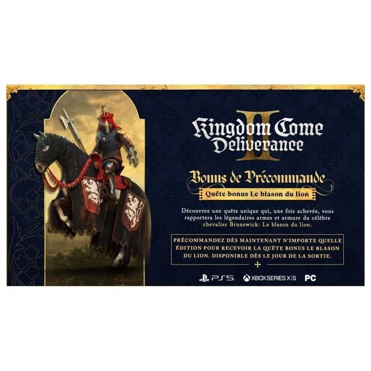 Kingdom Come: Deliverance II - Day One Edition - Jeu Xbox Series X Kingdom Come: Deliverance II - Day One Edition - Jeu Xbox Series X