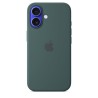 APPLE iPhone 16 - Coque en silicone avec MagSafe - Lake Green