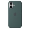 APPLE iPhone 16 - Coque en silicone avec MagSafe - Lake Green