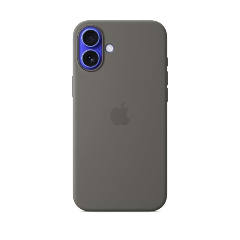 APPLE iPhone 16 Plus - Coque en silicone avec MagSafe - Stone Gray APPLE iPhone 16 Plus - Coque en silicone avec MagSafe - Stone Gray