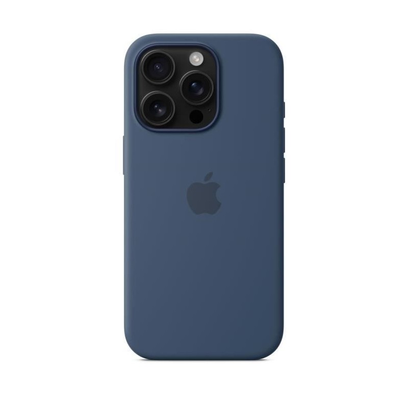APPLE iPhone 16 Pro - Coque en silicone avec MagSafe - Denim APPLE iPhone 16 Pro - Coque en silicone avec MagSafe - Denim