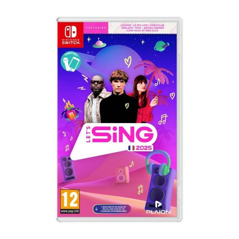 Let's Sing 2025 - Jeu Nintendo Switch Let's Sing 2025 - Jeu Nintendo Switch