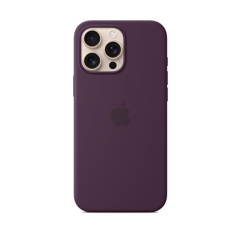APPLE iPhone 16 Pro Max - Coque en silicone avec MagSafe - Plum APPLE iPhone 16 Pro Max - Coque en silicone avec MagSafe - Plum
