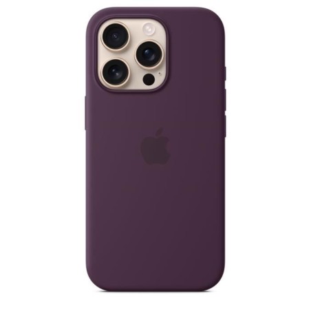 APPLE iPhone 16 Pro - Coque en silicone avec MagSafe - Plum