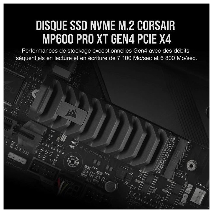 Corsair Disque SSD MP600 PRO XT - 2TB NVMe PCIe M.2 (CSSD-F2000GBMP600PXT) Corsair Disque SSD MP600 PRO XT - 2TB NVMe PCIe M.2 (CSSD-F2000GBMP600PXT)
