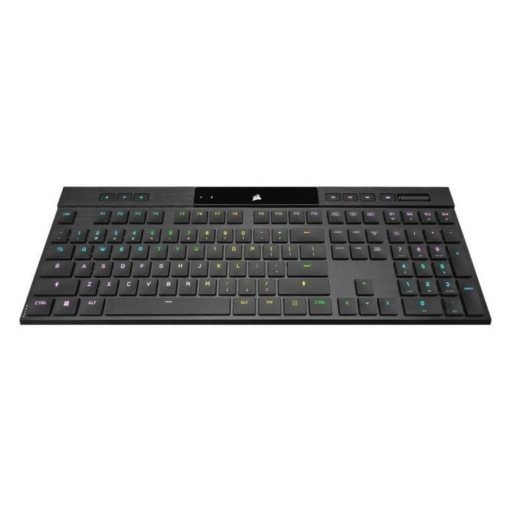Clavier Gaming Mécanique Ultrafin - AZERTY - CORSAIR - K100 AIR WIRELESS - Rétroéclairage LED RGB - Noir (CH-913A01U-FR) Clavier Gaming Mécanique Ultrafin - AZERTY - CORSAIR - K100 AIR WIRELESS - Rétroéclairage LED RGB - Noir (CH-913A01U-FR)