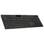 Clavier Gaming Mécanique Ultrafin - AZERTY - CORSAIR - K100 AIR WIRELESS - Rétroéclairage LED RGB - Noir (CH-913A01U-FR)