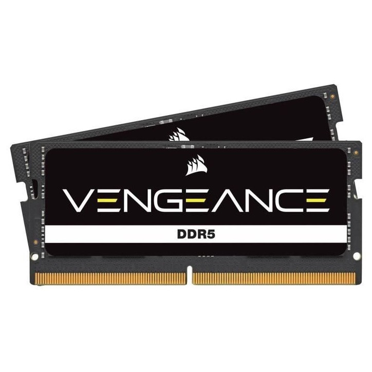 Mémoire RAM - CORSAIR - CMSX32GX5M2A4800C40 - VENGEANCE - DDR5 - 2x16Go SODIMM - 4800MT/s - CL 40 - 1.1V Mémoire RAM - CORSAIR - CMSX32GX5M2A4800C40 - VENGEANCE - DDR5 - 2x16Go SODIMM - 4800MT/s - CL 40 - 1.1V