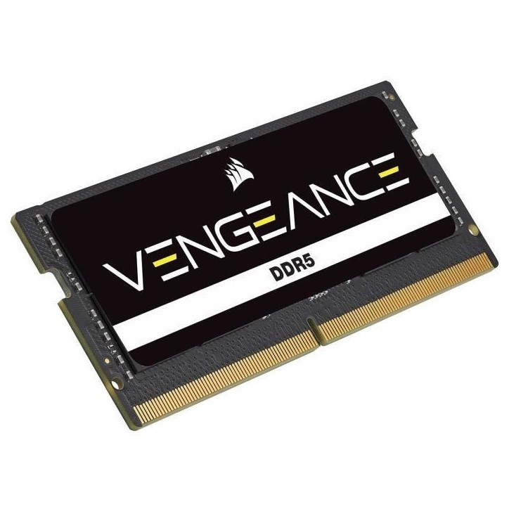 Mémoire RAM - CORSAIR - CMSX32GX5M2A4800C40 - VENGEANCE - DDR5 - 2x16Go SODIMM - 4800MT/s - CL 40 - 1.1V Mémoire RAM - CORSAIR - CMSX32GX5M2A4800C40 - VENGEANCE - DDR5 - 2x16Go SODIMM - 4800MT/s - CL 40 - 1.1V