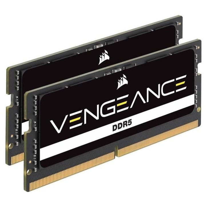 Mémoire RAM - CORSAIR - CMSX32GX5M2A4800C40 - VENGEANCE - DDR5 - 2x16Go SODIMM - 4800MT/s - CL 40 - 1.1V Mémoire RAM - CORSAIR - CMSX32GX5M2A4800C40 - VENGEANCE - DDR5 - 2x16Go SODIMM - 4800MT/s - CL 40 - 1.1V
