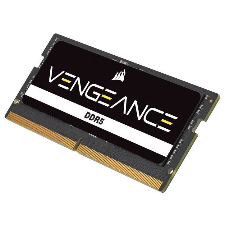 Mémoire RAM - CORSAIR - CMSX32GX5M2A4800C40 - VENGEANCE - DDR5 - 2x16Go SODIMM - 4800MT/s - CL 40 - 1.1V Mémoire RAM - CORSAIR - CMSX32GX5M2A4800C40 - VENGEANCE - DDR5 - 2x16Go SODIMM - 4800MT/s - CL 40 - 1.1V