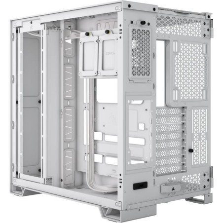 Boîtier PC - CORSAIR - 6500X Tempered Glass Mid-Tower Dual Chamber - Blanc