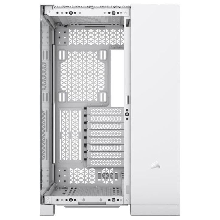 Boîtier PC - CORSAIR - 6500X Tempered Glass Mid-Tower Dual Chamber - Blanc Boîtier PC - CORSAIR - 6500X Tempered Glass Mid-Tower Dual Chamber - Blanc
