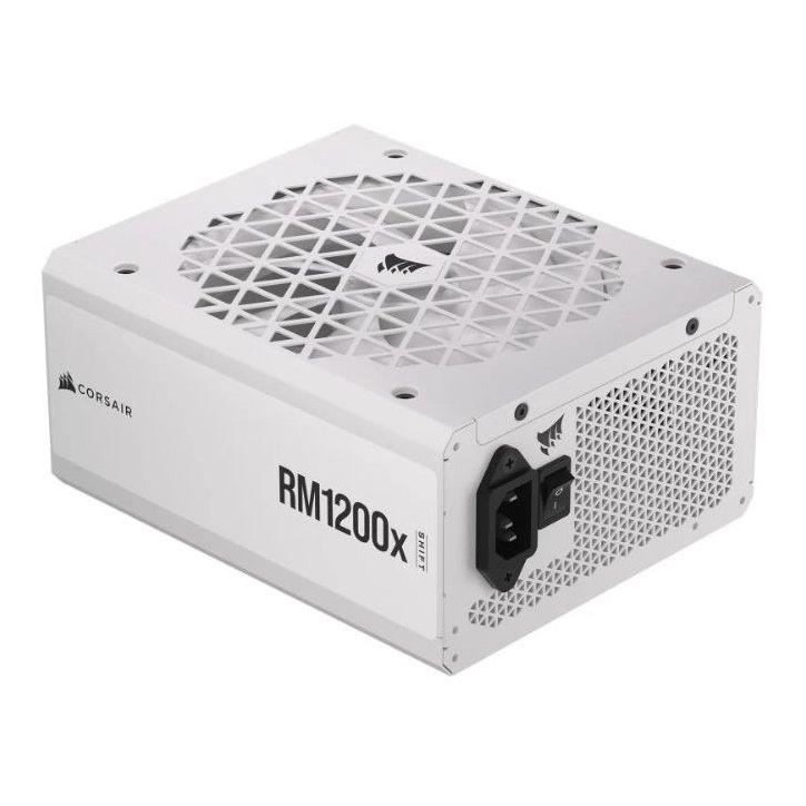 CORSAIR - Bloc d'alimentation - RM1200x Shift White Cybenetics - ATX entierement modulaire - Certifié Gold 80 Plus - 1200 watts CORSAIR - Bloc d'alimentation - RM1200x Shift White Cybenetics - ATX entierement modulaire - Certifié Gold 80 Plus - 1200 watts