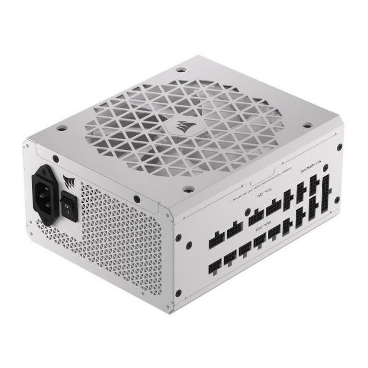 CORSAIR - Bloc d'alimentation - RM1200x Shift White Cybenetics - ATX entierement modulaire - Certifié Gold 80 Plus - 1200 watts CORSAIR - Bloc d'alimentation - RM1200x Shift White Cybenetics - ATX entierement modulaire - Certifié Gold 80 Plus - 1200 watts