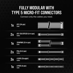 Alimentation PC - CORSAIR - CP-9020273-EU - RMx Shift Series RM750x -