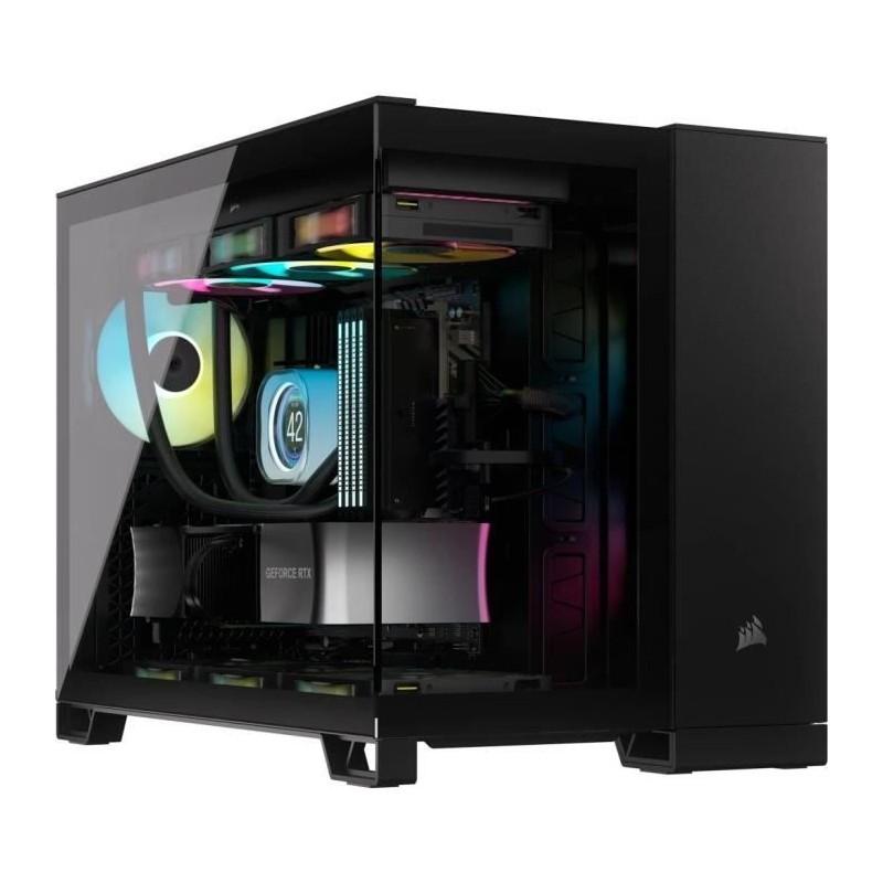 Boîtier PC - CORSAIR - CC-9011263-WW - 2500D AIRFLOW - Micro ATX - Du Boîtier PC - CORSAIR - CC-9011263-WW - 2500D AIRFLOW - Micro ATX - Du