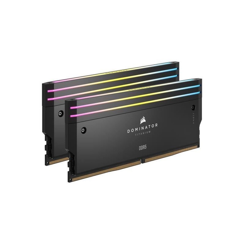 Mémoire RAM - CORSAIR - Dominator Titanium RGB DDR5 - 64GB 2x32GB DIM Mémoire RAM - CORSAIR - Dominator Titanium RGB DDR5 - 64GB 2x32GB DIM
