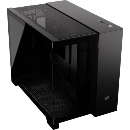 Boîtier PC - CORSAIR - 2500X Tempered Glass Micro ATX Dual Chamber - Noir