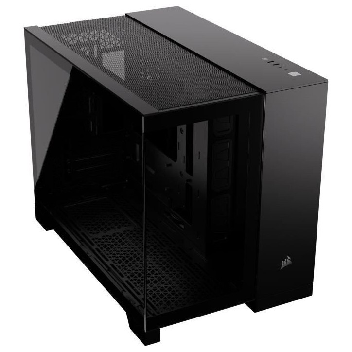 Boîtier PC - CORSAIR - 2500X Tempered Glass Micro ATX Dual Chamber - Noir Boîtier PC - CORSAIR - 2500X Tempered Glass Micro ATX Dual Chamber - Noir