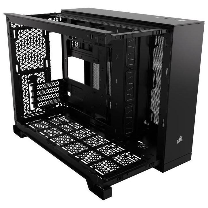 Boîtier PC - CORSAIR - 2500X Tempered Glass Micro ATX Dual Chamber - Noir Boîtier PC - CORSAIR - 2500X Tempered Glass Micro ATX Dual Chamber - Noir