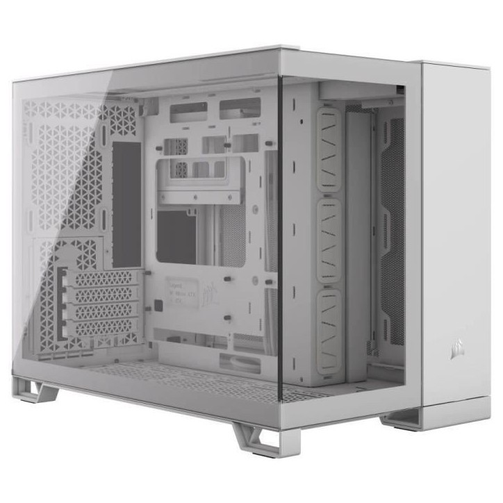 Boîtier PC - CORSAIR - CC-9011266-WW - 2500X - Micro ATX - Dual Chamber - PC Case - White Boîtier PC - CORSAIR - CC-9011266-WW - 2500X - Micro ATX - Dual Chamber - PC Case - White