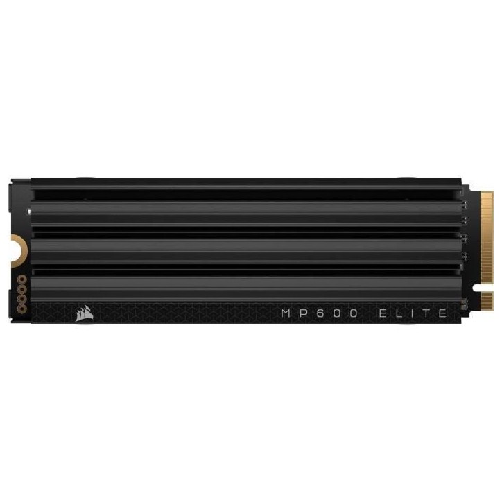Disque SSD interne - CORSAIR - MP600 ELITE 1TB Gen4 PCIe x4 NVMe M.2 SSD - Avec dissipateur Disque SSD interne - CORSAIR - MP600 ELITE 1TB Gen4 PCIe x4 NVMe M.2 SSD - Avec dissipateur
