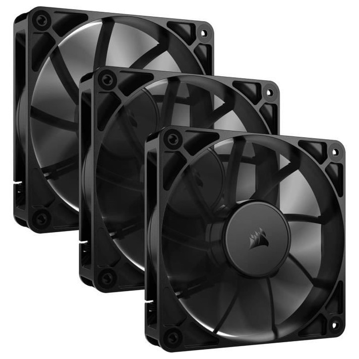 Pack de 3 ventilateurs PWM 120mm - CORSAIR - RS120 Pack de 3 ventilateurs PWM 120mm - CORSAIR - RS120