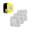 Pack de 3 ventilateurs PWM 120mm - CORSAIR - RS120 - Blanc