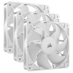 Pack de 3 ventilateurs PWM 120mm - CORSAIR - RS120 - Blanc