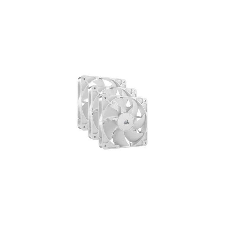 Pack de 3 ventilateurs PWM 120mm - CORSAIR - RS120 - Blanc Pack de 3 ventilateurs PWM 120mm - CORSAIR - RS120 - Blanc