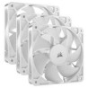 Pack de 3 ventilateurs PWM 120mm - CORSAIR - RS120 - Blanc