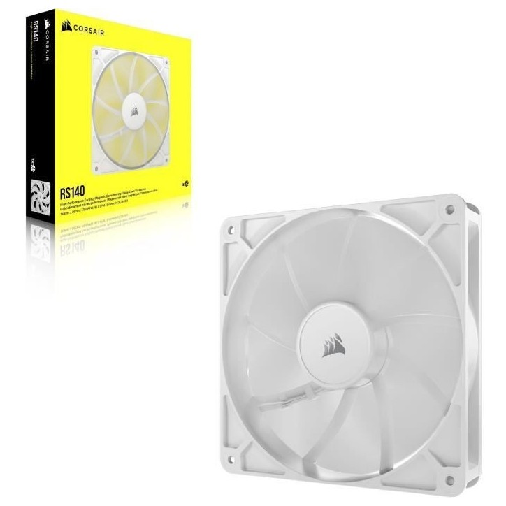 Ventilateur PWM 140mm - CORSAIR - RS140 - Blanc Ventilateur PWM 140mm - CORSAIR - RS140 - Blanc