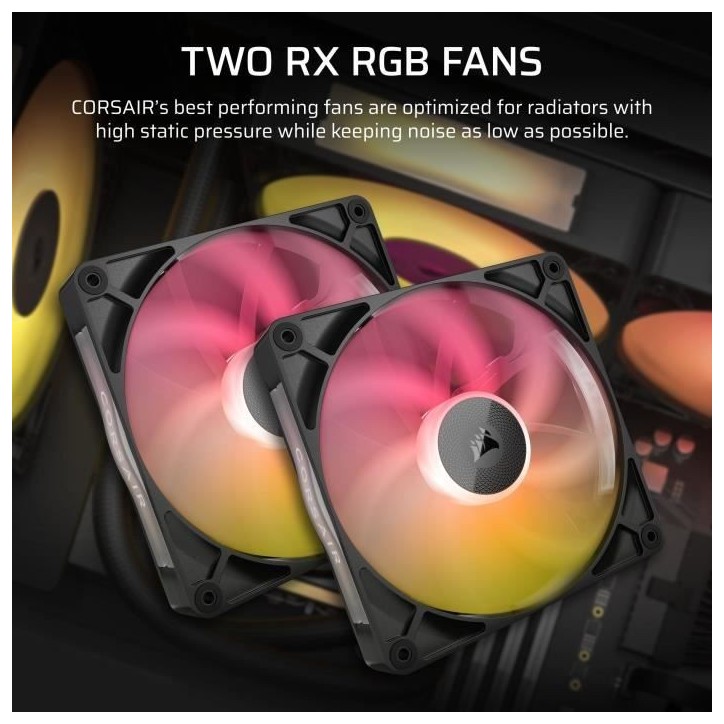 Watercooling AIO - CORSAIR - iCUE LINK TITAN 280 RX RGB - Ventilateurs RX140 RGB - Compatibilité Intel LGA 1851/1700, AMD AM5/A Watercooling AIO - CORSAIR - iCUE LINK TITAN 280 RX RGB - Ventilateurs RX140 RGB - Compatibilité Intel LGA 1851/1700, AMD AM5/A