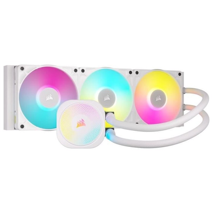 Watercooling - CORSAIR - iCUE LINK TITAN 360 RX - RGB - Blanc Watercooling - CORSAIR - iCUE LINK TITAN 360 RX - RGB - Blanc