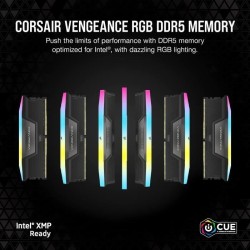 RAM - CORSAIR Vengeance RGB DDR5 - 32GB 2x16GB DIMM - 5200MHz - Unbuff