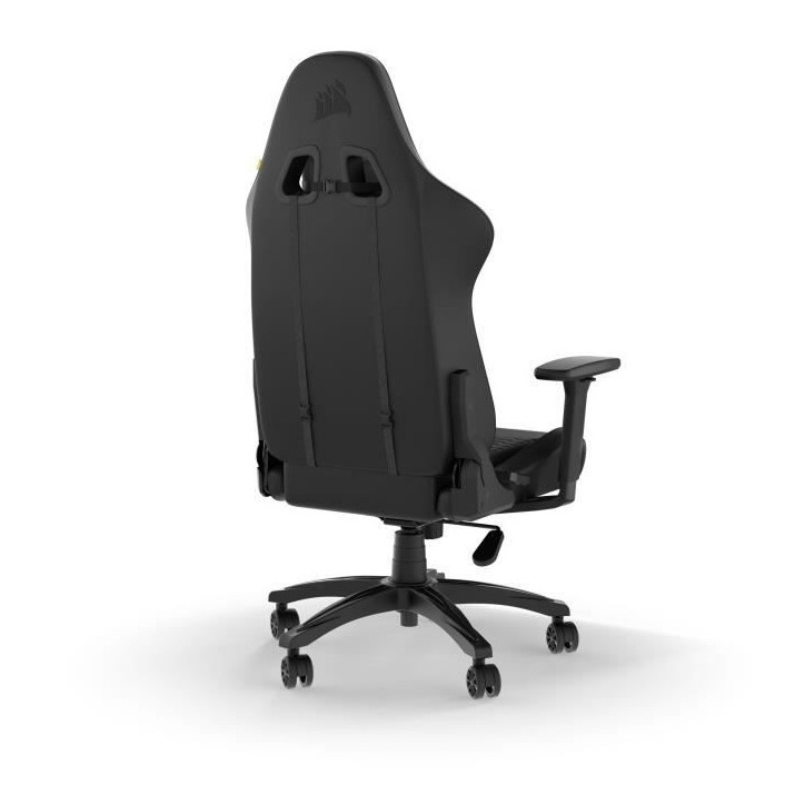 CORSAIR - Chaise bureau - Fauteuil Gaming - TC100 RELAXED - Similicuir - Ergonomique - Accoudoirs réglables - Noir - CORSAIR - Chaise bureau - Fauteuil Gaming - TC100 RELAXED - Similicuir - Ergonomique - Accoudoirs réglables - Noir -