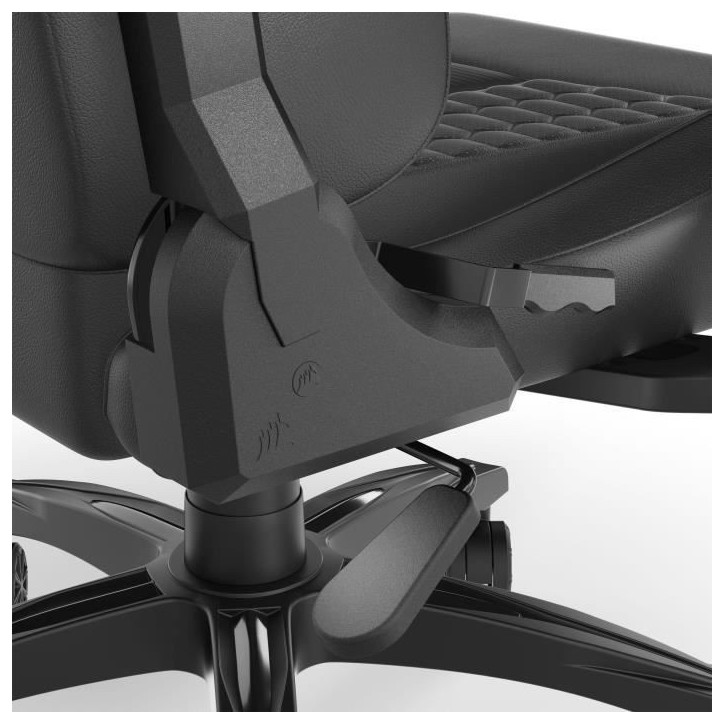 CORSAIR - Chaise bureau - Fauteuil Gaming - TC100 RELAXED - Similicuir - Ergonomique - Accoudoirs réglables - Noir - CORSAIR - Chaise bureau - Fauteuil Gaming - TC100 RELAXED - Similicuir - Ergonomique - Accoudoirs réglables - Noir -