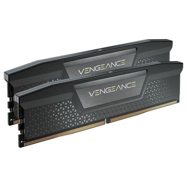 Mémoire RAM - CORSAIR - CMK64GX5M2B5600C40 - VENGEANCE - DDR5 - 64Go 2x32Go DIMM - 5600MT/s - CL 40 - 1.25V Mémoire RAM - CORSAIR - CMK64GX5M2B5600C40 - VENGEANCE - DDR5 - 64Go 2x32Go DIMM - 5600MT/s - CL 40 - 1.25V