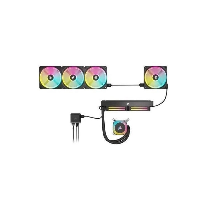 Ventilateur PC - CORSAIR - CO-9051001-WW - 120 mm - PWM - RGB - Vitesse 480-2400 tr/min Ventilateur PC - CORSAIR - CO-9051001-WW - 120 mm - PWM - RGB - Vitesse 480-2400 tr/min