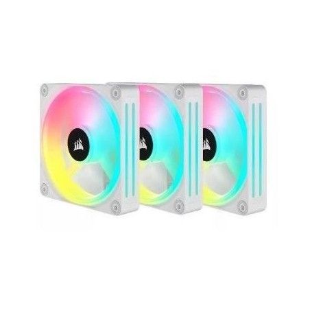 Ventilation PC - CORSAIR - QX RGB Series - iCUE LINK QX120 RGB WHITE - 120mm - Starter Kit