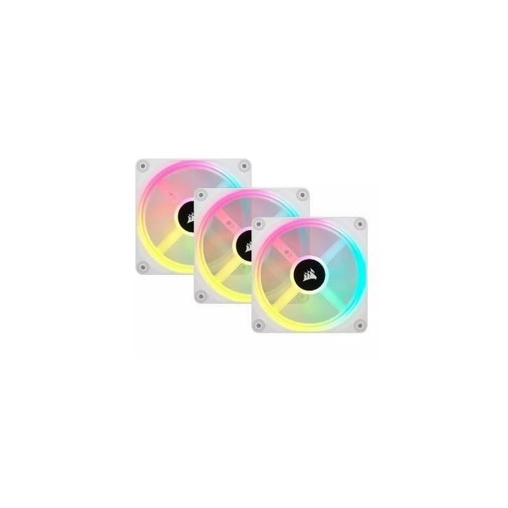 Ventilation PC - CORSAIR - QX RGB Series - iCUE LINK QX120 RGB WHITE - 120mm - Starter Kit Ventilation PC - CORSAIR - QX RGB Series - iCUE LINK QX120 RGB WHITE - 120mm - Starter Kit
