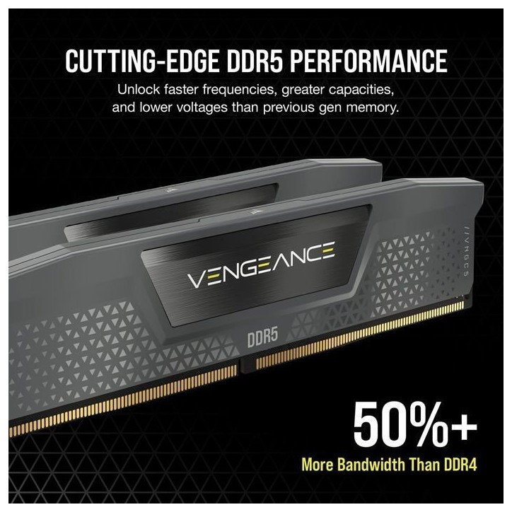 Mémoire RAM - CORSAIR - CMK64GX5M2B6000Z30 - VENGEANCE - DDR5 - 64Go 2x32Go DIMM - 6000MT/s - CL 30 - 1.4V Mémoire RAM - CORSAIR - CMK64GX5M2B6000Z30 - VENGEANCE - DDR5 - 64Go 2x32Go DIMM - 6000MT/s - CL 30 - 1.4V