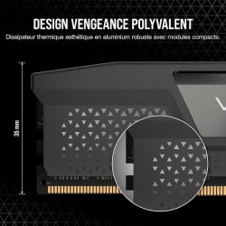 Mémoire RAM - CORSAIR - CMK64GX5M2B6000Z30 - VENGEANCE - DDR5 - 64Go